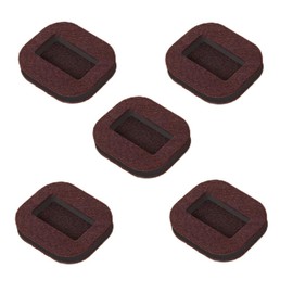 Caster Stoppers Set of 5 Caster Slippers Casters Fixed Casters Protection Wheel Chocks Floor Protection Wheel Chocks Furniture Chair Casters Anti-slip Vibration Absorption Composite Felt Pads Silent