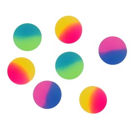 K-Toys 6 x Colourful Bouncy Balls Dops Ball Frosted 23 mm Rubber Ball Bouncy Ball Springball Bouncy Ball Bouncy Raffle Party Bag Party