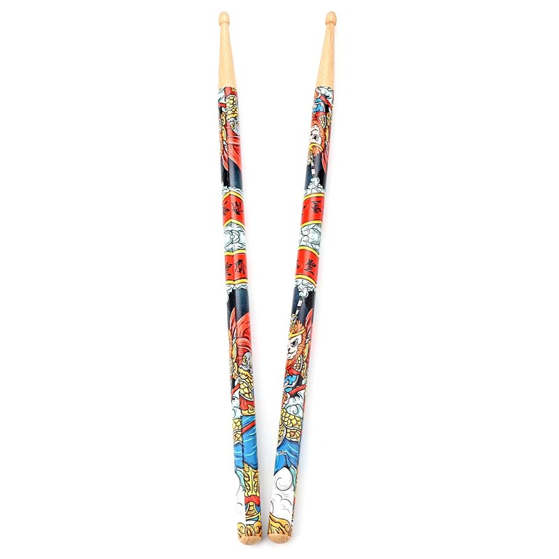 Ogdni 1 Pair Drum Sticks Chinese Style Hickory Drumsticks for