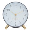 One Six Eight London Maisie Silent Alarm Clock, Grey