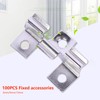 jackfru WPC Clips, 100 Pieces, Patio Clips, WPC Plank Mounting