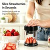 Fruit Slicer Cup, 2-in-1 Detachable Strawberry Slicer & Dicer