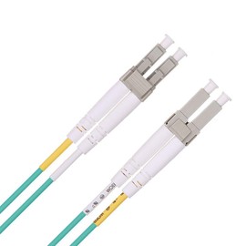 OM3 LC-LC Fiber Optic Cable, Multimode Duplex Indoor Optical Wiring Cord, Optical Cable, 50/125μm, 2m