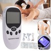 TENS Machine Unit 8 Pain Electrical Massager Pulse Muscle Stimulator