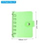 PATIKIL A7 Clear Binder Cover, Soft PVC Bling Loose Leaf