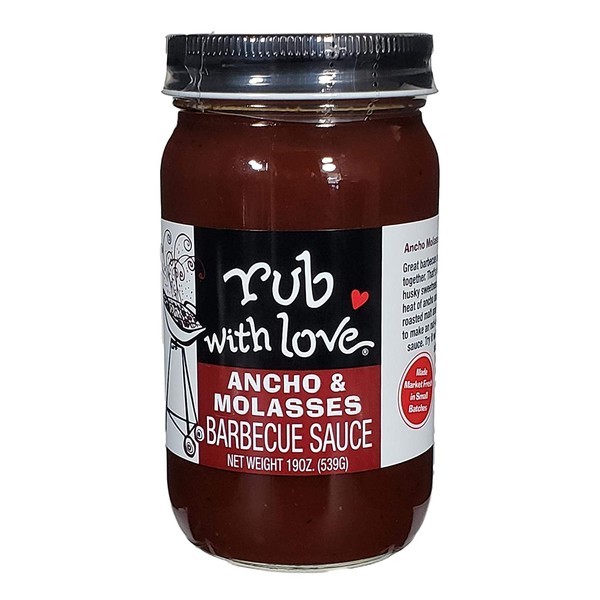 Rub with Love Ancho and Molasses Barbecue Sauce by Tom Douglas, 2019 Sofi Award Winner, 19 Ounce