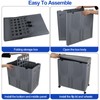 120 L Large 2 Section Laundry Hamper with Lid and