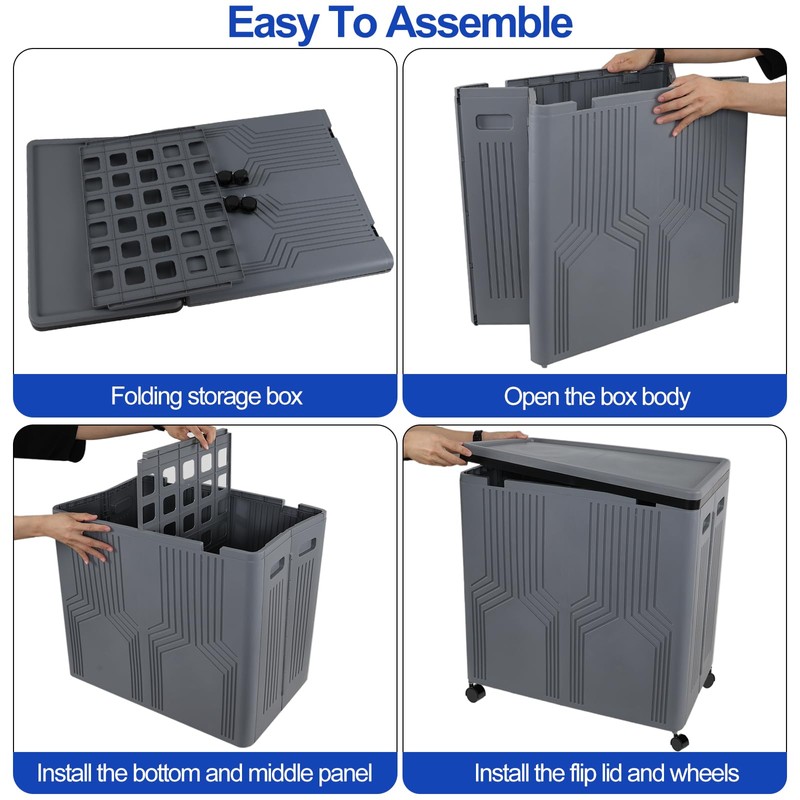 120 L Large 2 Section Laundry Hamper with Lid and