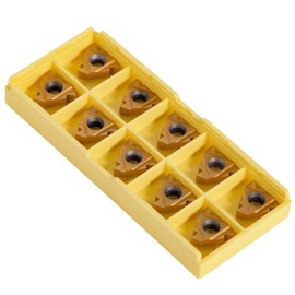 10pcs CNC Carbide Tips Inserts, 16ER Threading Insert Lathe Milling Inserts Turning Tools for Lathe Tool Holder