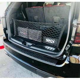 EACCESSORIES EA Rear Trunk Organizer Cargo Net for Dodge Durango 2011-2023 - Envelope Style Cargo Net for SUV - Premium Mesh Car Trunk Organizer Vehicle Carrier Storage–Compatible with Dodge Durango