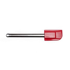 RSVP International Endurance Kitchen Tool Collection - Espátula de silicona, mango de acero inoxidable, 10.25 x 2 pulgadas, color rojo