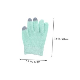 Baluue 1 Pair Touch Screen Moisturizing Spa Gloves Gel Gloves for Dry Skin Care