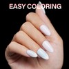 AILLSA Short Almond Nail Tips - Thickened Pre-shaped False Nail