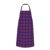 TUFOSERY Phish Red Donut Circles On Blue Apron Bib with