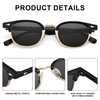 Pro Acme Polarized Sunglasses for Men Women Classic Semi-Rimless Frame