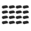 16 x Lamellar Plugs for Rectangular Pipes, Protective Caps, Plastic