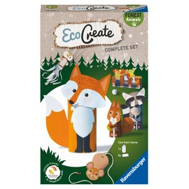 Ravensburger EcoCreate 18132 Forest Animals DIY Craft Set for Children from 6 Years