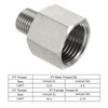 sourcing map Hexagonal Reducing Socket, 1/4 PT Male to 1/2