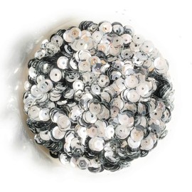 Angel Malone 15g Approx 1200 pcs. 6-7mm in Diameter Premium Quality Cup Sequins DIY Arts Crafts Making - UK SELLER (Silver)