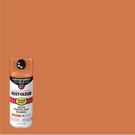 Rust-Oleum 393368 Stops Rust Custom Spray 5-in-1 Spray Paint, 12 oz, Satin Turmeric
