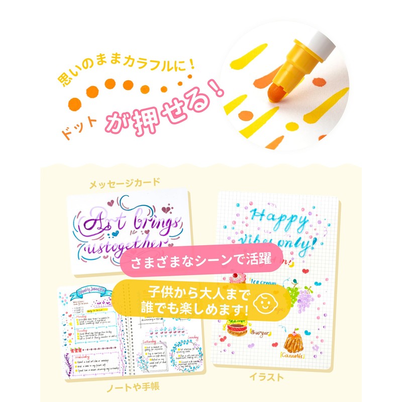 Ohuhu Dot Pens 24 Colors Set