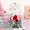 Yamonic Angel Gifts for Mom Glass Angel Figurine with Preserved