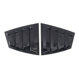 Acdeyaca Rear Side Window Louvers Compatible with Subaru WRX STi 2015-2021, Air Vent Scoop Shades Cover Blinds (Glossy Black, Rear Side)