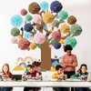 Pajean 84 Pcs Classroom Tree Bulletin Board Set Groovy Hippie