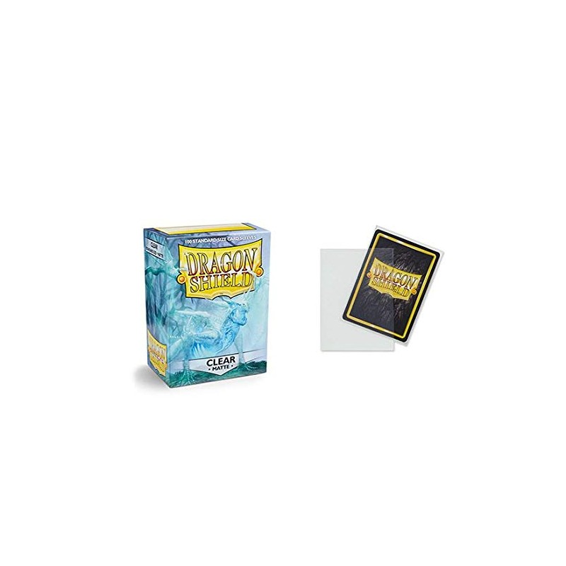2 Packs Dragon Shield Matte Clear Standard Size 100 ct