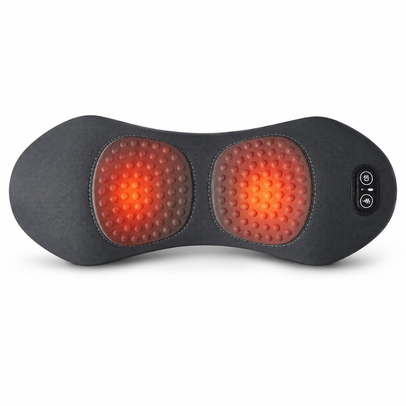 3-in-1 Lumbar Support Massager Cushion for Relaxation – Adjustable Heat