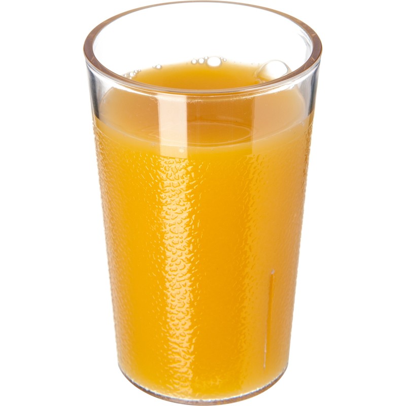 CFS 55018107 Stackable ShatterResistant Plastic Tumbler, 5 oz., Clear (Pack