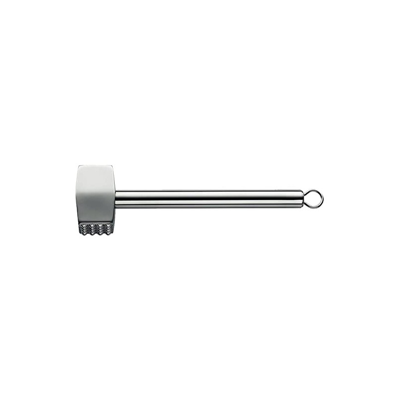 Kela Fleischklopfer Noha 25x6cm aus Edelstahl, Silber, 25 x 6
