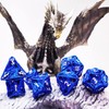 HAOMEJA Hollow Dragon Dice DND Metal Dice Set 7 Role