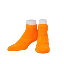 Odd Sox, Unisex, Basix Ankle Socks, Knit Cotton, Comfortable, Orange