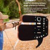 Archery Finger Guard Adjustable Finger Guard Black Protective Gear for