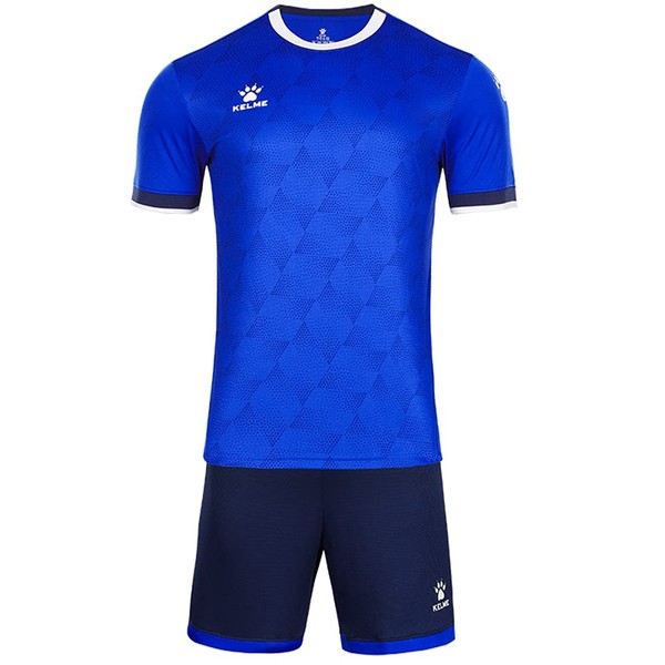 Kelme Soccer Uniform, Men's Soccer Wear, Top and Bottom Set, Soccer Futsal Wear, T-shirt & Pants, deep blue