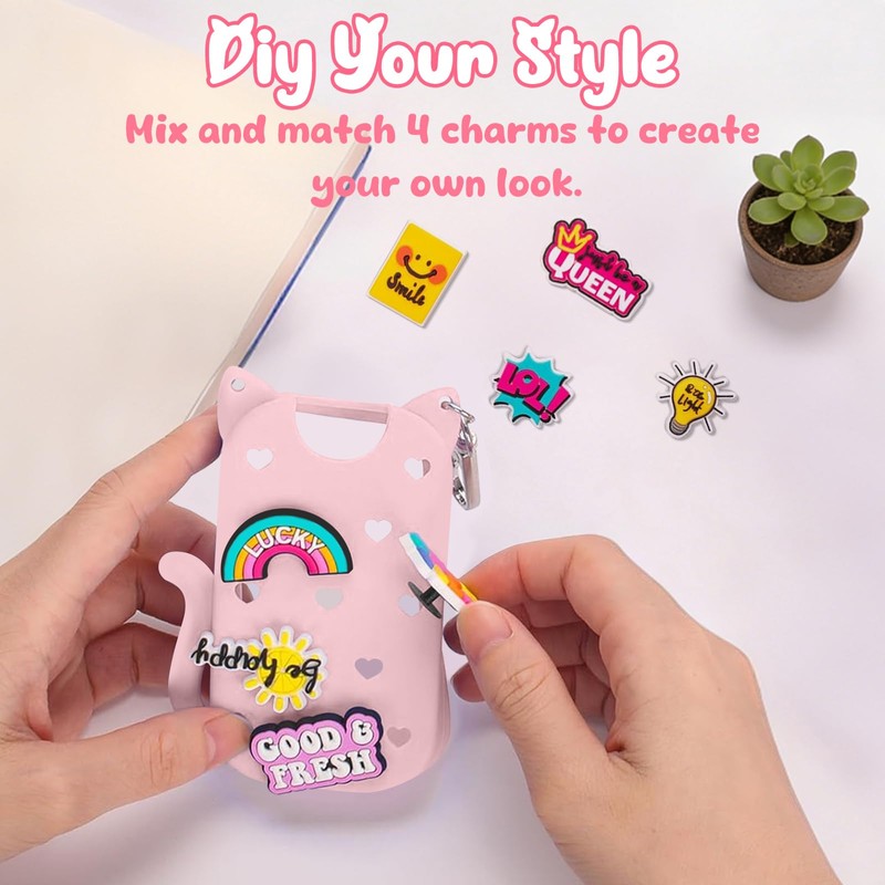 HESUSLA Cat Silicone Case for Touchland Hand Sanitizer Spray with