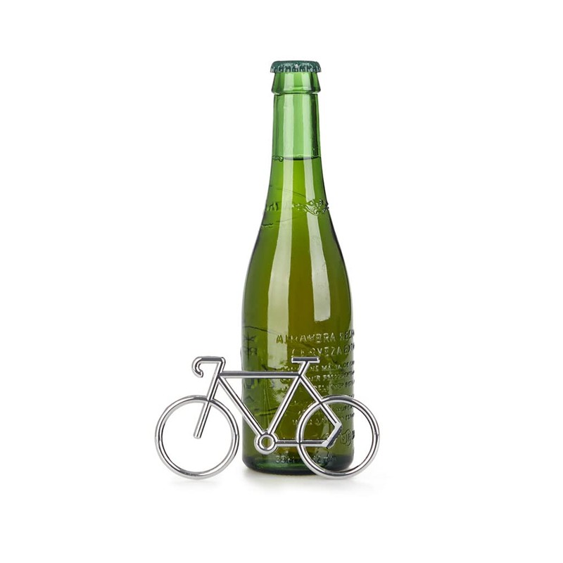 Balvi Tourmalet Bottle Opener Silver in the Shape of a