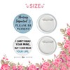 2 Pcs Hearing Impaired Button Pins, Deaf Hearing Badge Pins,