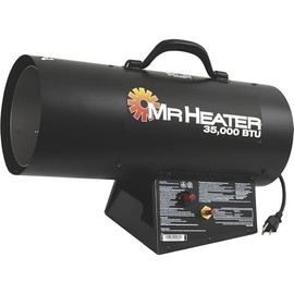 Mr. Heater 35,000 BTU Propane Forced-Air Heater #MH35FA, Black