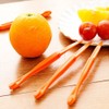 Orange Citrus Peelers, Cosmer Set of 15 Plastic Easy Slicer