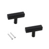 CONPHERON Pack of 2 Furniture Handles, Black Kitchen Handles, Drawer