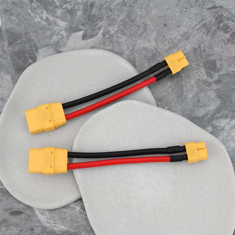 eMagTech 2pcs XT90 Female to XT60 Female Wire Adapter 2Pin