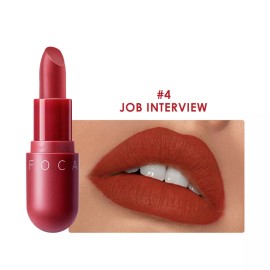 FOCALLURE 8 Colors Velvet Matte Lipstick Capsule Makeup - #04 JOB INTERVIEW