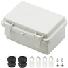 Zulkit IP65 Waterproof ABS Plastic Electrical Box - Hinged Shell,