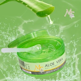 Mc Life. Gel Hidratante y Humectante de Aloe Vera, con extractos naturales, Nutre, refresca y suaviza la piel seca, para uso después del sol, raspaduras o piquetes 300g