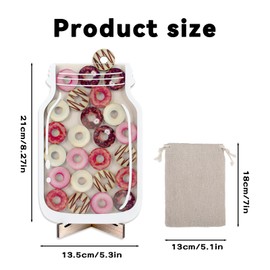 AYNKH Reward Jar for Children - Donut Style Reward Jar with Bag Reward Jars for Children Reward System Classroom Reward Charts for Children Behaviour Joy Jar Reward Jars and Tokens
