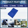 INFINAUTO Cleaning Cloths Towel,Car Drying Plush Cloth Absorbent Microfiber Blue,1pcs