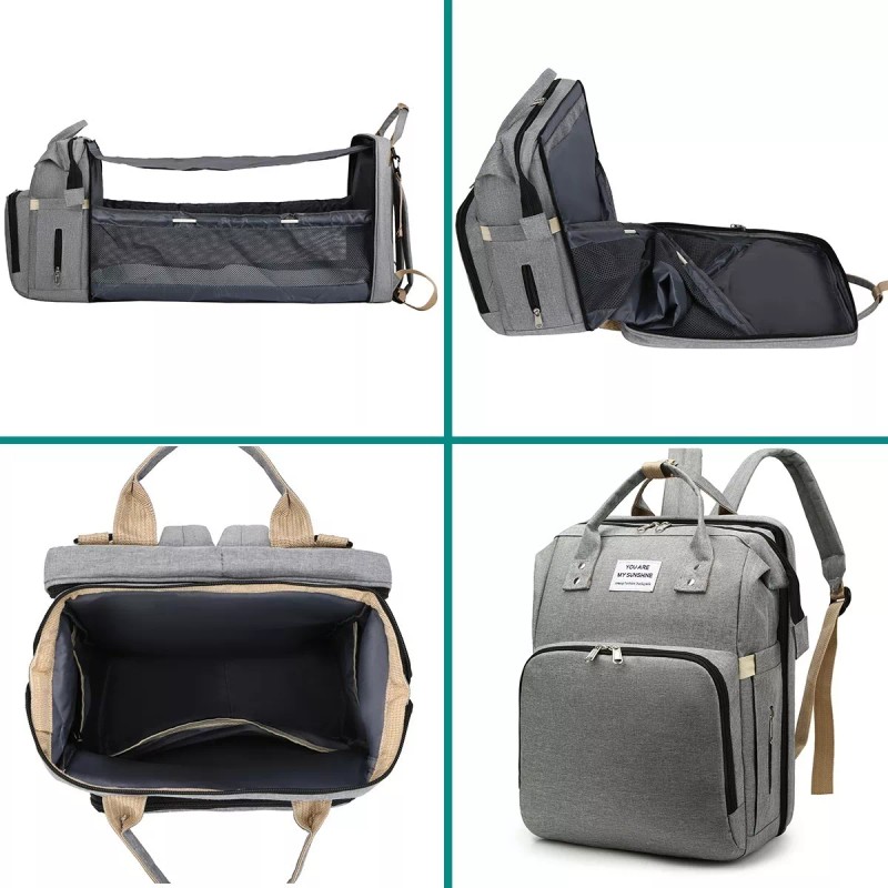 Lostrain Mochila Para Pañales Mochila Bebés Plegable Gran Capacidad