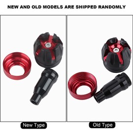 KIMISS Crash Protector, New Motorcycle CNC Aluminum Alloy Frame Slider Falling Protector Anti Crash Caps Red